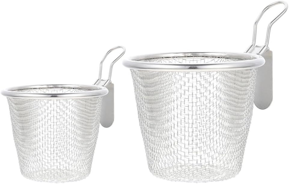 ya 14 9.20 baidi 2 Pcs Colander Set Slotted Spoon Pasta Kitchen Hot Pot Strainer Strainers-1