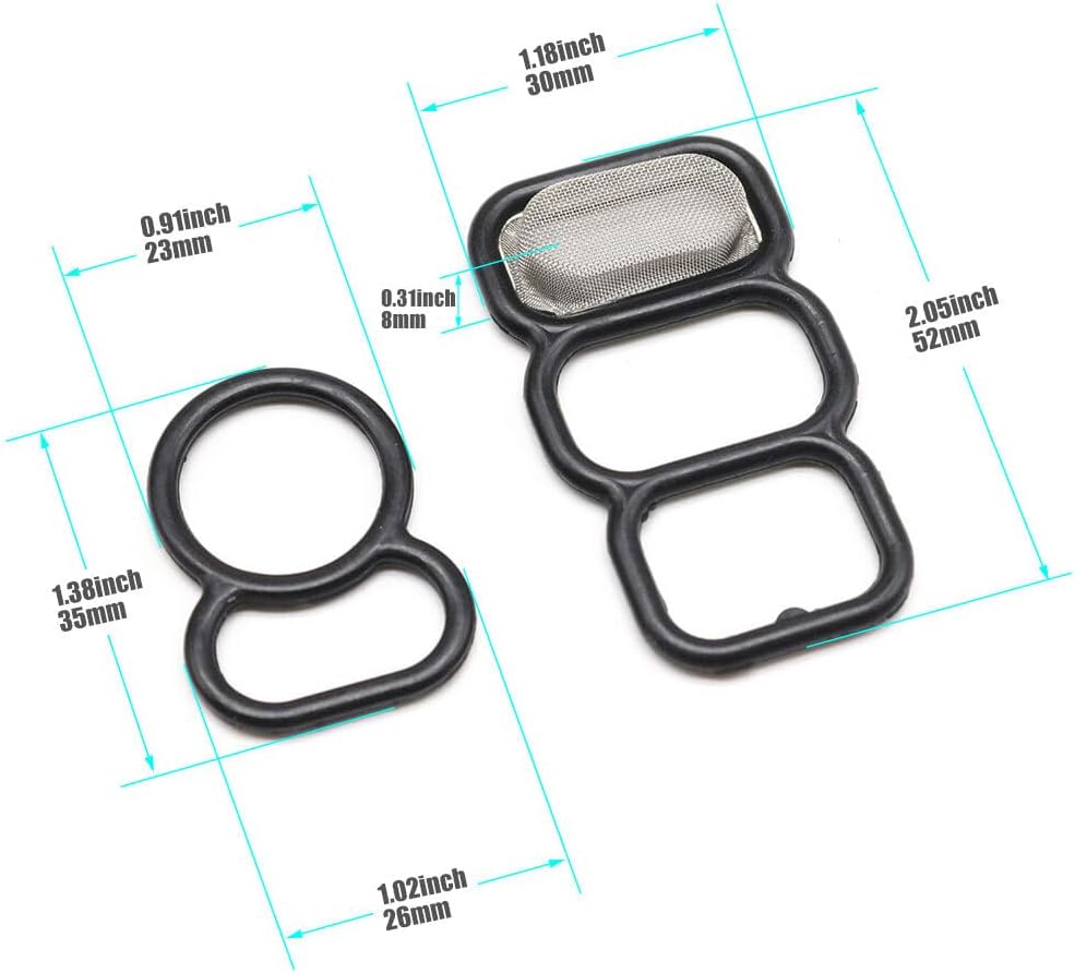 ya 10 9.16 baidi 2x for Honda 94-02 for Accord Upper & Lower Spool Valve VTEC Solenoid Gasket 917-170