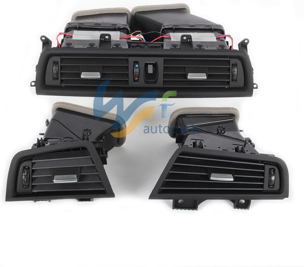 ya 10 9.16 baidi 3 Pack Front Console Grill Dashboard AC Vents Fits for BMW 5 Series