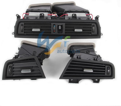 ya 10 9.16 baidi 3 Pack Front Console Grill Dashboard AC Vents Fits for BMW 5 Series