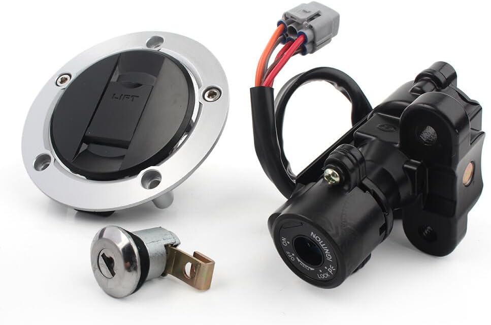 ya 6 8.24 baidi Ignition Switch Fuel Gas Tank Cap Lock Key Set for Suzuki GSXR600 750 1000