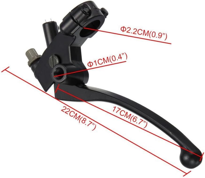 ya 4 8.14 22mm 7/8'' Lenker Motorrad Roller Bremse Kupplungshebel Kupplung Schwarz
