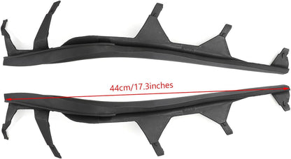 ya 10 9.16 zhengce Set of Left & Right Upper Headlight Cover Strips Pair Fit E46 325i 02-05 U1