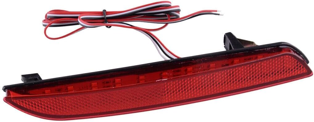 ya 4 8.14 2pcs LED rear bumper reflector tail brake light parts fit for Honda Odyssey 2015-16