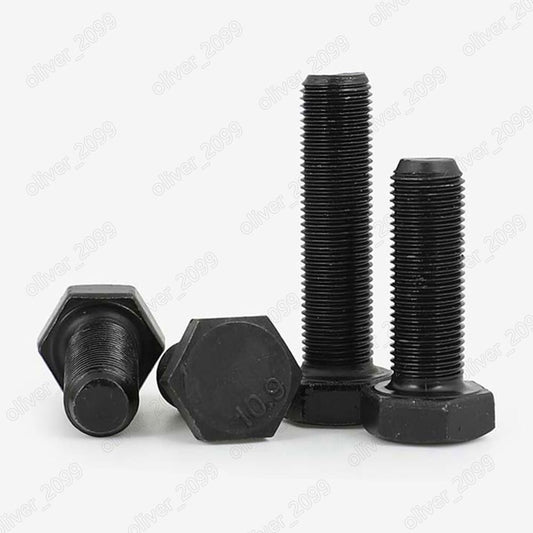 ya 16 10.20 baidi Fine Thread Black 10.9 Steel Hexagon Bolts Hex Head Screws M14 M16 M18 M20