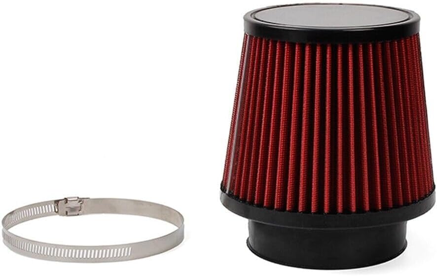 ya 13 9.15 baidi 4inch 100mm Red High Flow Inlet Cold Air Intake Cone Replacement Dry Air Filter