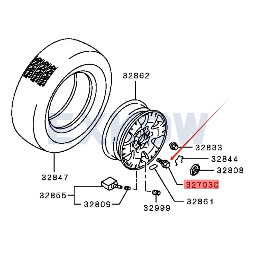 ya 10 9.16 baidi 2X Spare Tire Carrier Bolt for Mitsubishi for Pajero 2 3 1990-2006 MB669455