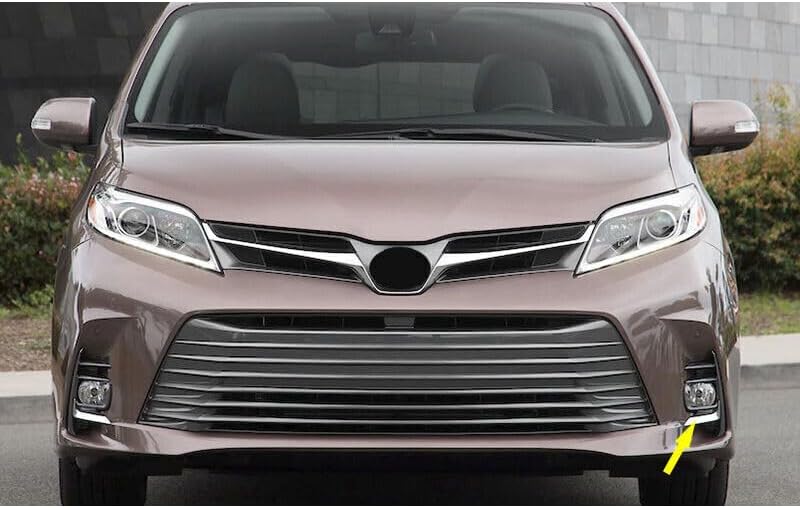 ya 4 8.24 baidi Left front fog lamp bezel trim cover LH Fits 2018-2020 for Toyota Sena 
