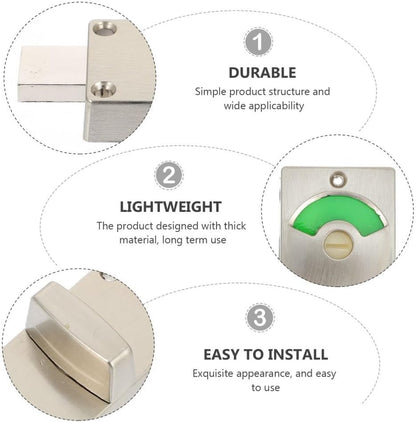 ya 26 10.21 baidi Bathroom Indicator Lock Public Restroom Door Toilet Occupied Vacant