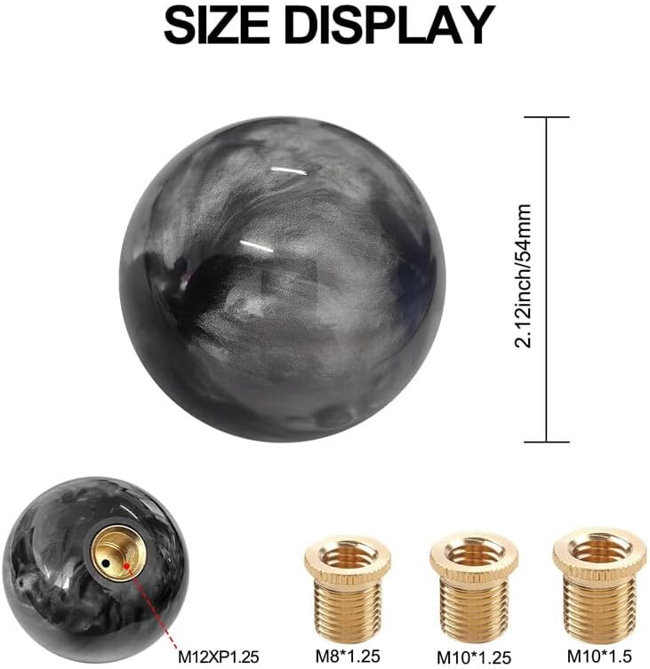 ya 7 8.24 baidi 1*Marble Style Round Ball Changer Universal Transmission Head with 3 Adapters