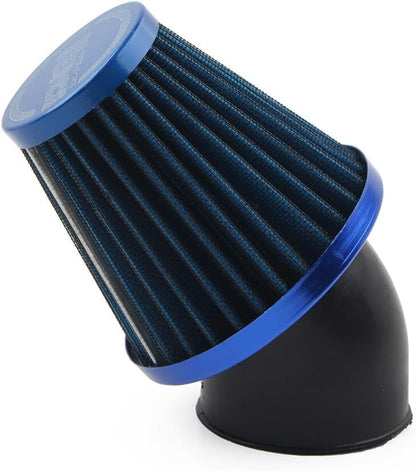 ya 5 8.10 48mm Air Intake Filter Cleaner Rubber Bend Inlet Motorcycle Stainless Steel Mesh