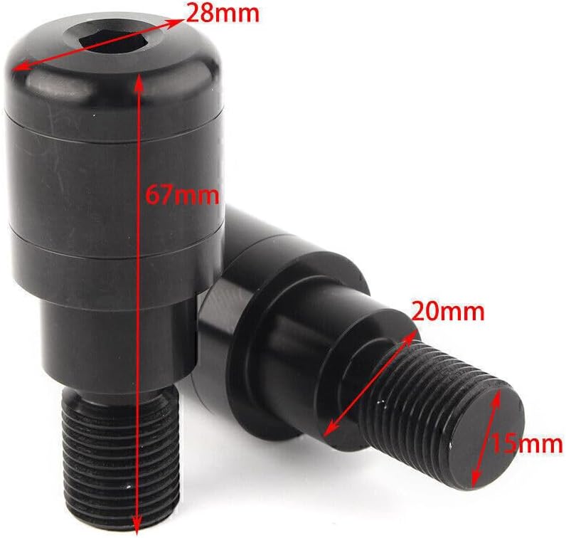ya 6 8.14 Motorcycle Handle Bar End 7/8¡± Handgrip Plugs for Yamaha MT-07 MT-09 MT-10 Gold