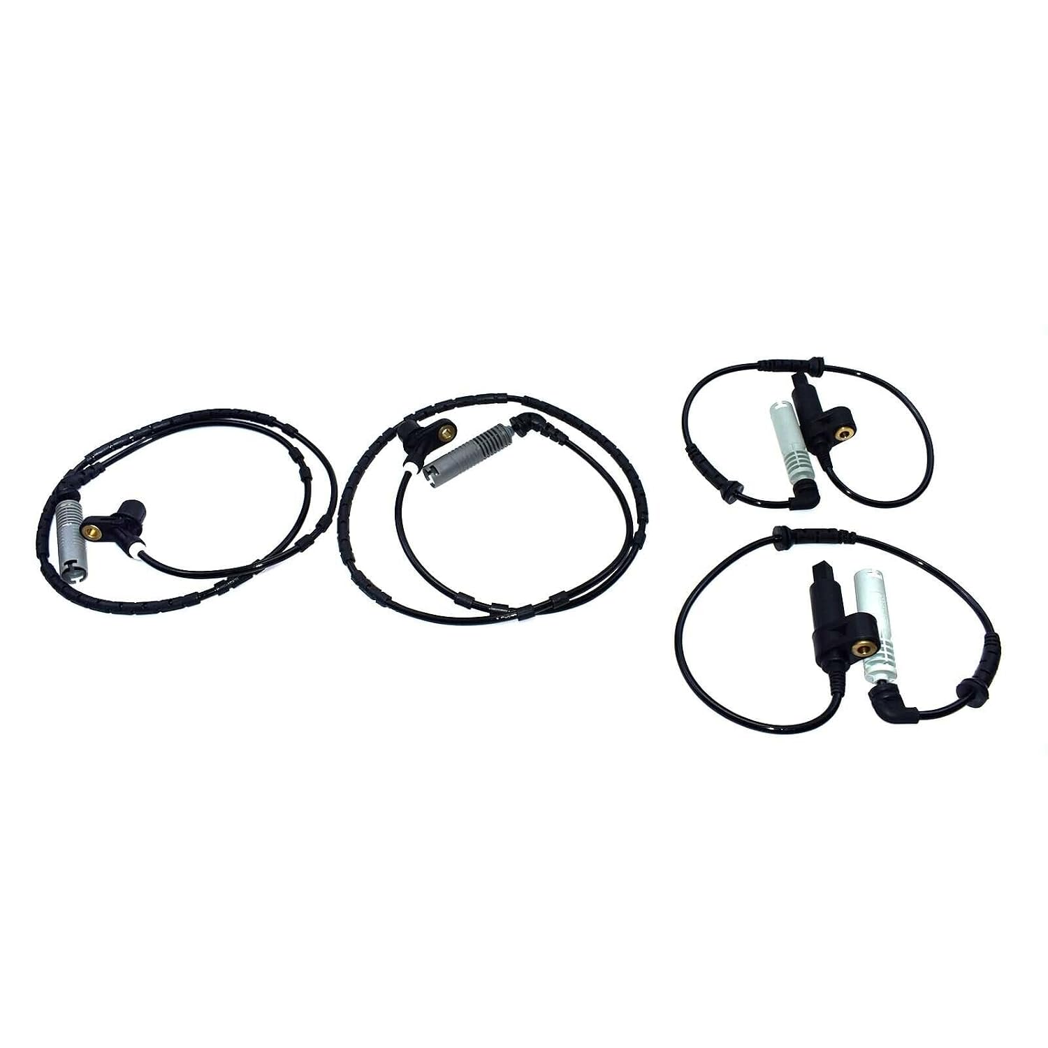 ya 4 8.8 4-Piece Set of Front and Rear ABS Wheel Speed sensors Suitable for BMW E46 OEM 34521164651 34521164652