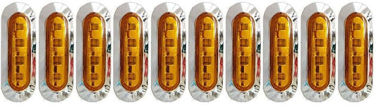 ya 4 8.10 10 pieces of amber SMD 4 LED truck side marker lights, gap lights, trailer 12 24 volts