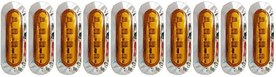 ya 14 9.20 zhengce 10 pieces of amber SMD 4 LED truck side marker lights, gap lights, trailer-1