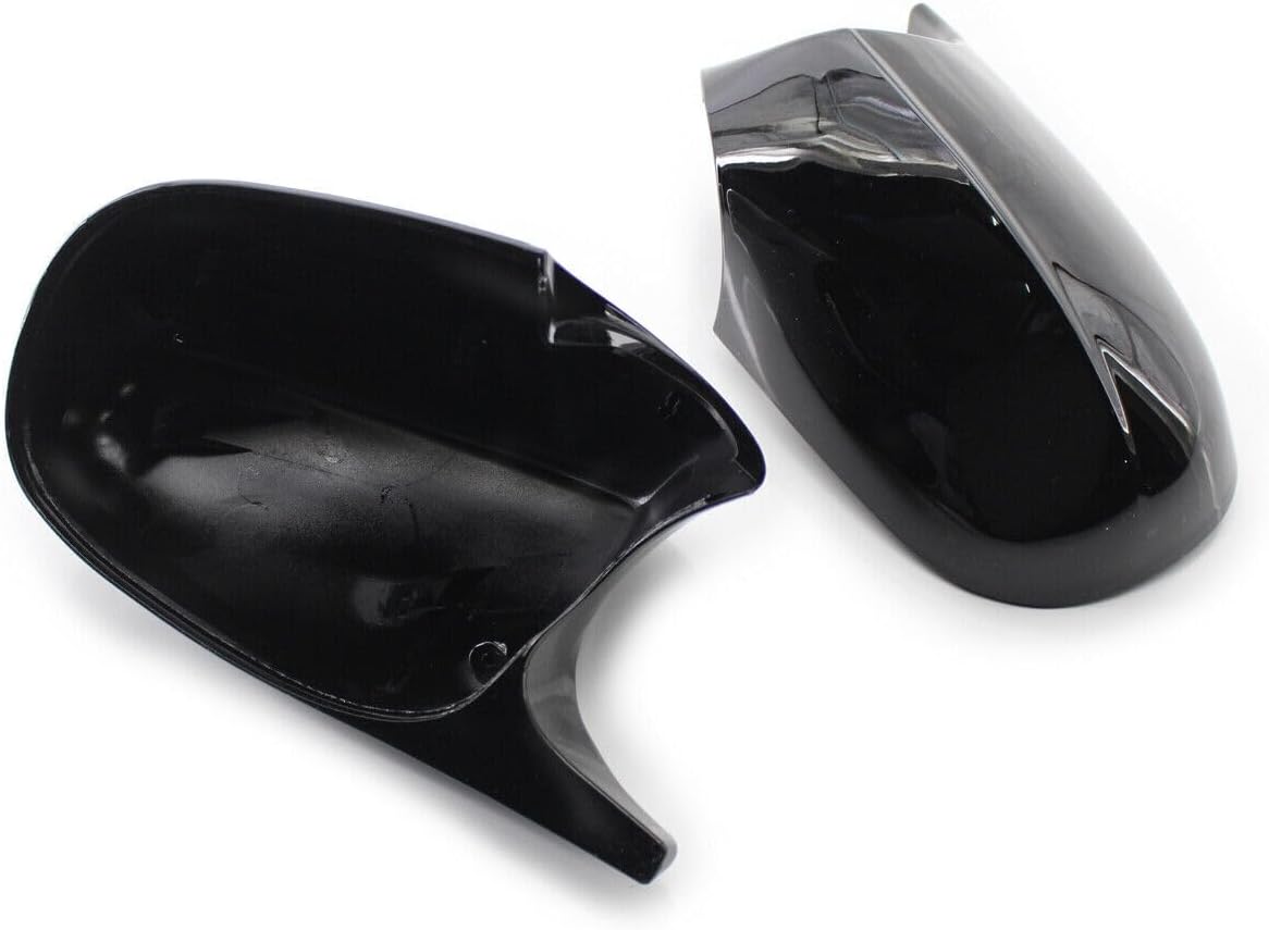ya 11 9.14 baidiM3 Style Gloss Black Side Mirror Covers for BMW E90 E92 E93 LCI 2pcs -