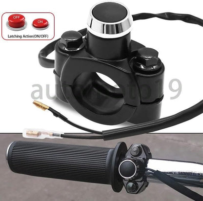 ya 4 8.24 baidi Motorcycle 7/8 Handlebar Kill Switch ON-OFF Push Button Headlight Fog Light ATV