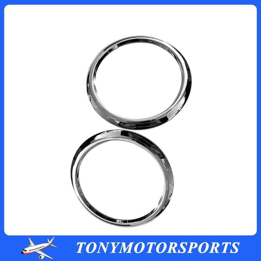 ya 9 10.24 2Pcs Chrome Fog Lamp Frame Replacement 670065940 Fit for Levante 2018 2019 2020