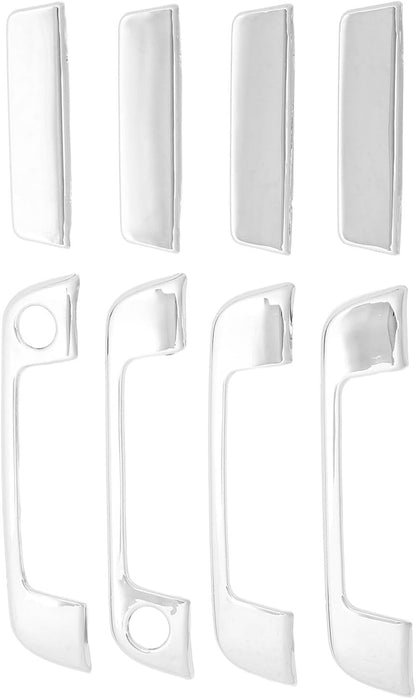 ya 2 8.15 Auto 4 Sets Exterior Door Handle Cover ABS Chrome Weatherproof Part for E32