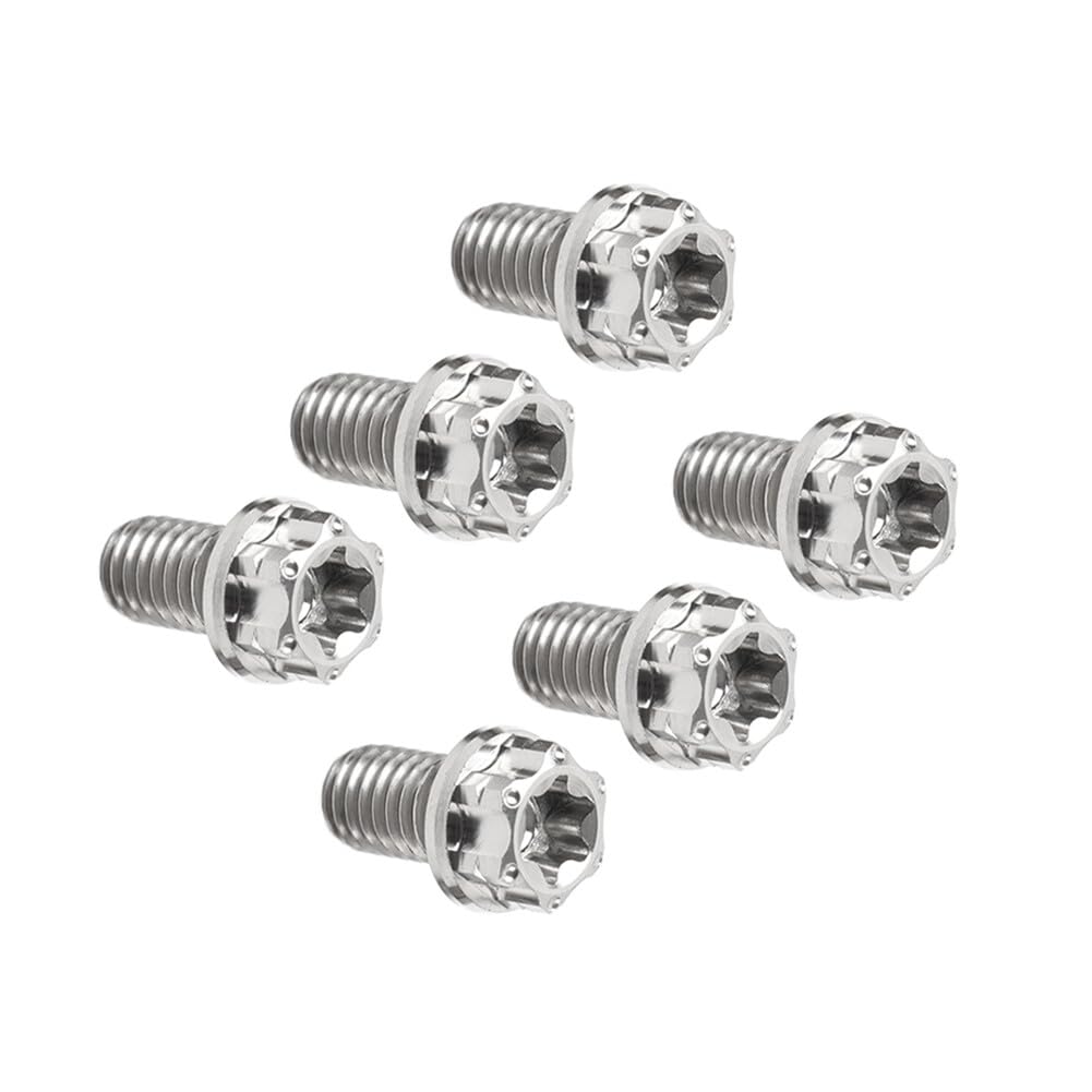 ya 6 8.14 6pcs Bolts Torx Head Flange Screws M10x30mm for Motorcycle Bike