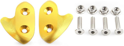 ya 2 8.15 Gold Rearview Mirror Block Off Base Plates Cover for Yamaha YZF-R1 2015 2016-19