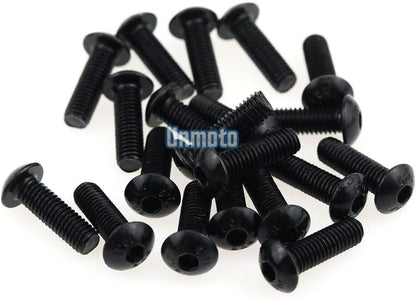 ya 23 10.7 baidi Black Fairing Bolt Kit body screws Clips for Honda CBR929RR 2000-2001