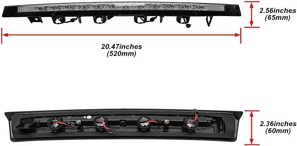 ya 4 8.10 Red LED Third Brake Light High Mount Brake Light for 1999-2004 for Ford for Mustang 