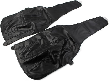 ya 4 8.10 Black PU Leather Flame Rear Trike Fender Bra Fits for Harley Tri Glide Ultra Classic