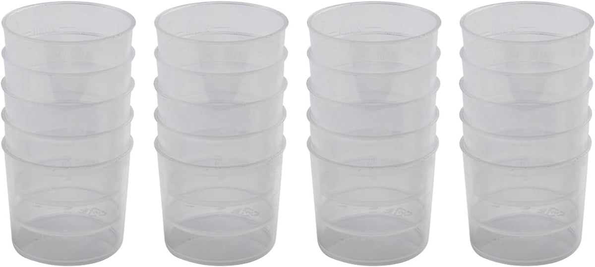 ya 14 9.20 baidi Pack of 20 Lightweight Clear Measuring C with Accurate Calibration Markings-1