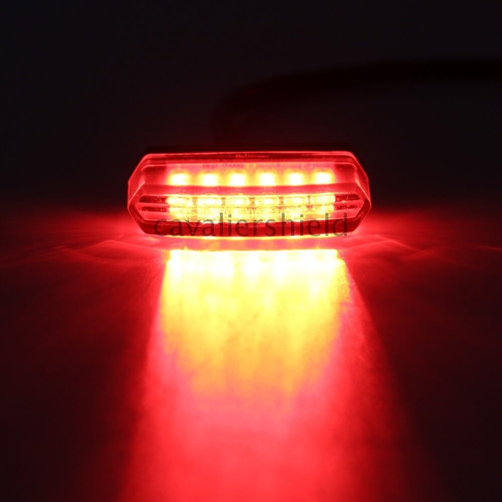 ya 23 10.7 baidi Smoke 6 LED Taillight Rear Stop Running Lamp Indicators Blinker Universal