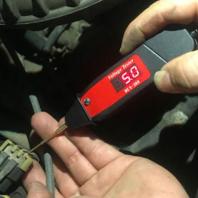 ya 16 10.20 baidi Automotive Voltage Detector Test Pen 1.65m Extended Spring Wire with Switch 5-36V