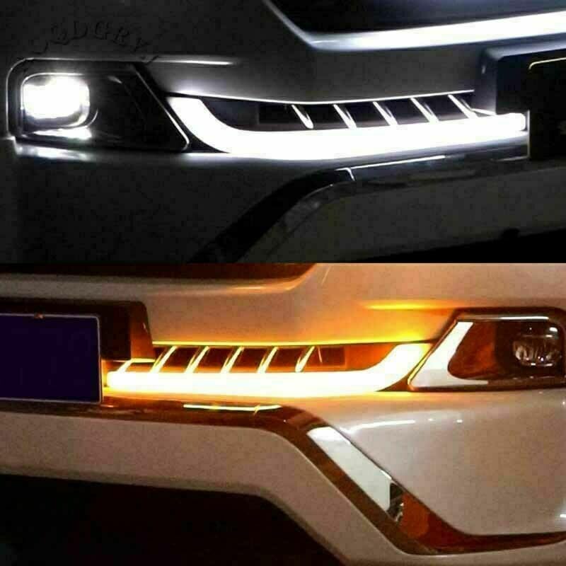 ya 9 10.24 for Toyota for Land Cruiser LC200 2016-2021 Flow LED Front Bumper Fog Lamp Bracket