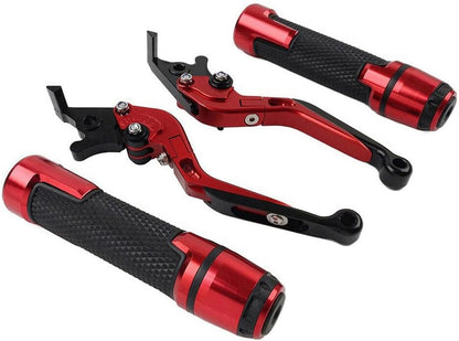 ya 10 9.16 zhengce for Suzuki GSXR600/750 Folding Extendable Brake Clutch Levers Handlebar Gri