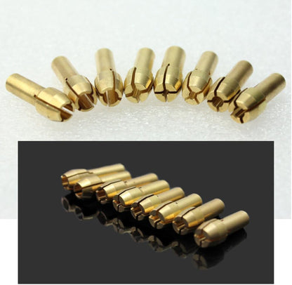 ya 26 10.21 baidi 8PCS Collet Rotary Tools Collet Hand Tool Electric Grinding Copper Chuck