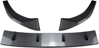 ya 2 8.15 Front Splitter Spoiler Lip Body Kit for VW for Golf MK8 GTD GTE R R-Line Car Black