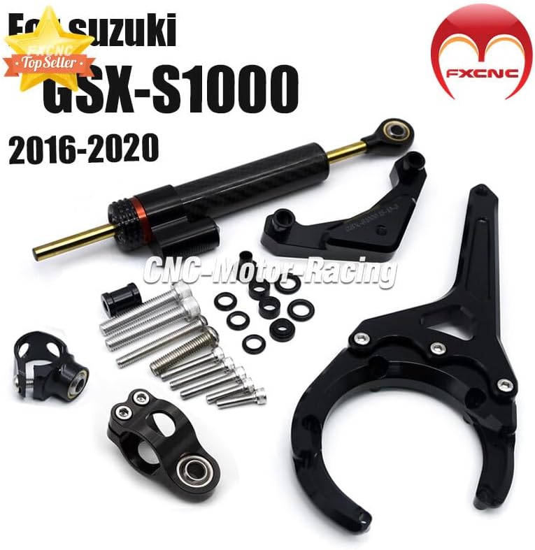 ya 5 8.10 Steering Damper Installation Kit for Suzuki GSX-S1000/F 2016-2022 GSXS1000GT 2022