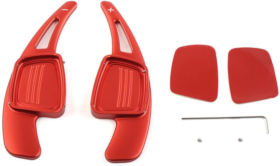 ya 5 8.24 baidi Red Steering Wheel Shift Paddle Shifter Fit for Audi A3 A4L A5 A6L S3 S4 Q2 Q5L Q7