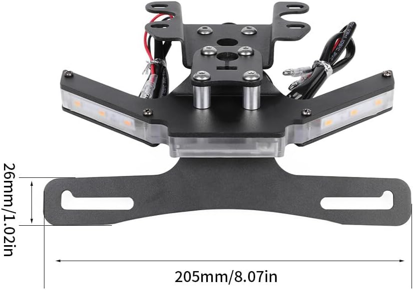 ya 13 9.15 baidi LED Turn Signal Fender License Number Plate Bracket for Yamaha FZ07 MT-07 YZF-R7