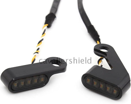 ya 13 9.15 baidi 2x Black LED Turn Signal Light Blinker Indicator Lamp for Harley Sportster