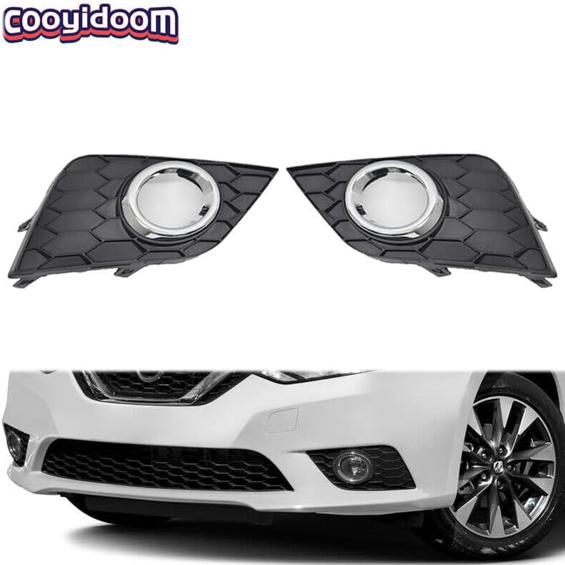 ya 2 8.15 A pair of front fog lamp f for Ram e trimming baffle covers suitable for Nissan Sentra 2016-2018