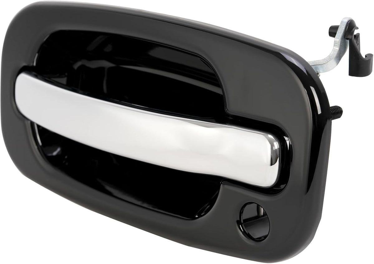 ya 10 9.16 baidi Front Left Exterior Door Handle Black w/Chrome for Silverado for Sierra 1999-2006