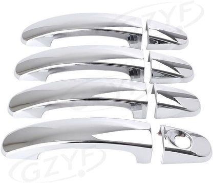 ya 4 8.14 Chrome Car Door Handle Cover Trim Molding Fit for Ford Escape Kuga 2013-2017 2016