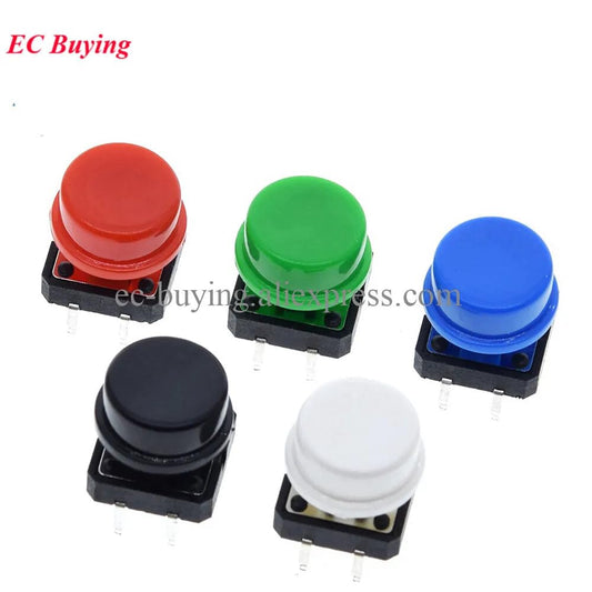 ya 16 10.20 baidi 25pcs Tactile Push Button Switch 12x12x7. M with Tact Caps