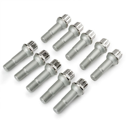 ya 5 8.10 Set of 10 Black Lug Bolts Nuts 0009907607 for for Benz ML550 GLK350 S550 CL500 GL450