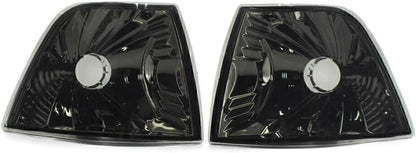 ya 4 8.10 2 Pieces Smoke Lens Turn Signal Light Housing for BMW E36 3 Series 4 Door 1992-1998 