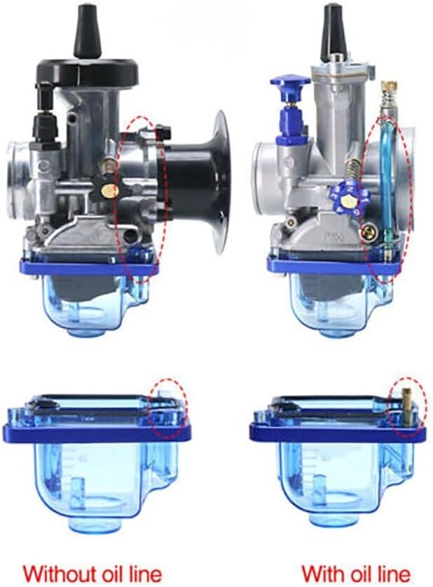 ya 6 8.24 baidi Transparent Carburetor Bottom Float Bowl Plastic Shell For PWK I/II/III Carb