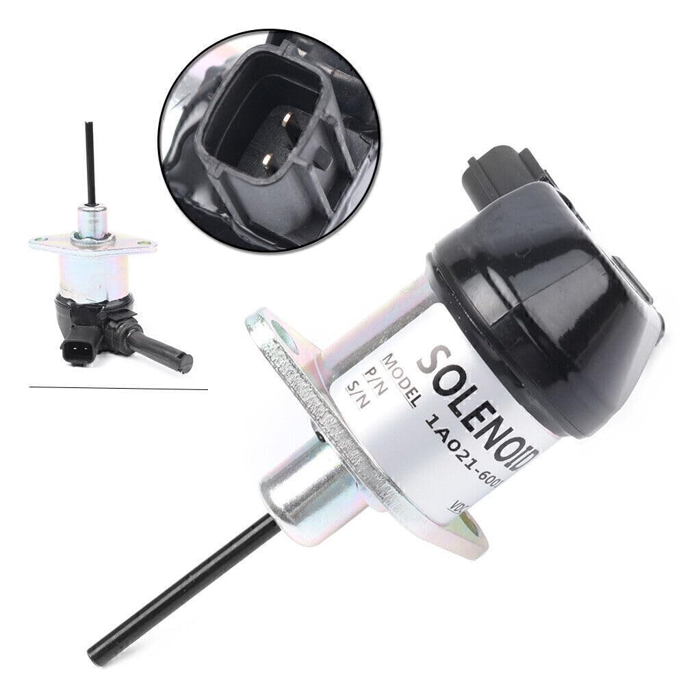 ya 5 8.24 baidi 1xFuel Shutdown Shut Off Solenoid Fit Kubota D1503 D1703 V2003 V2203 1A021-60017