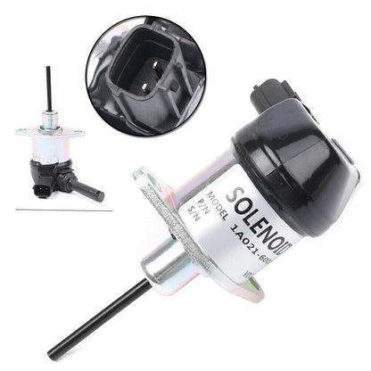 ya 5 8.24 baidi 1xFuel Shutdown Shut Off Solenoid Fit Kubota D1503 D1703 V2003 V2203 1A021-60017