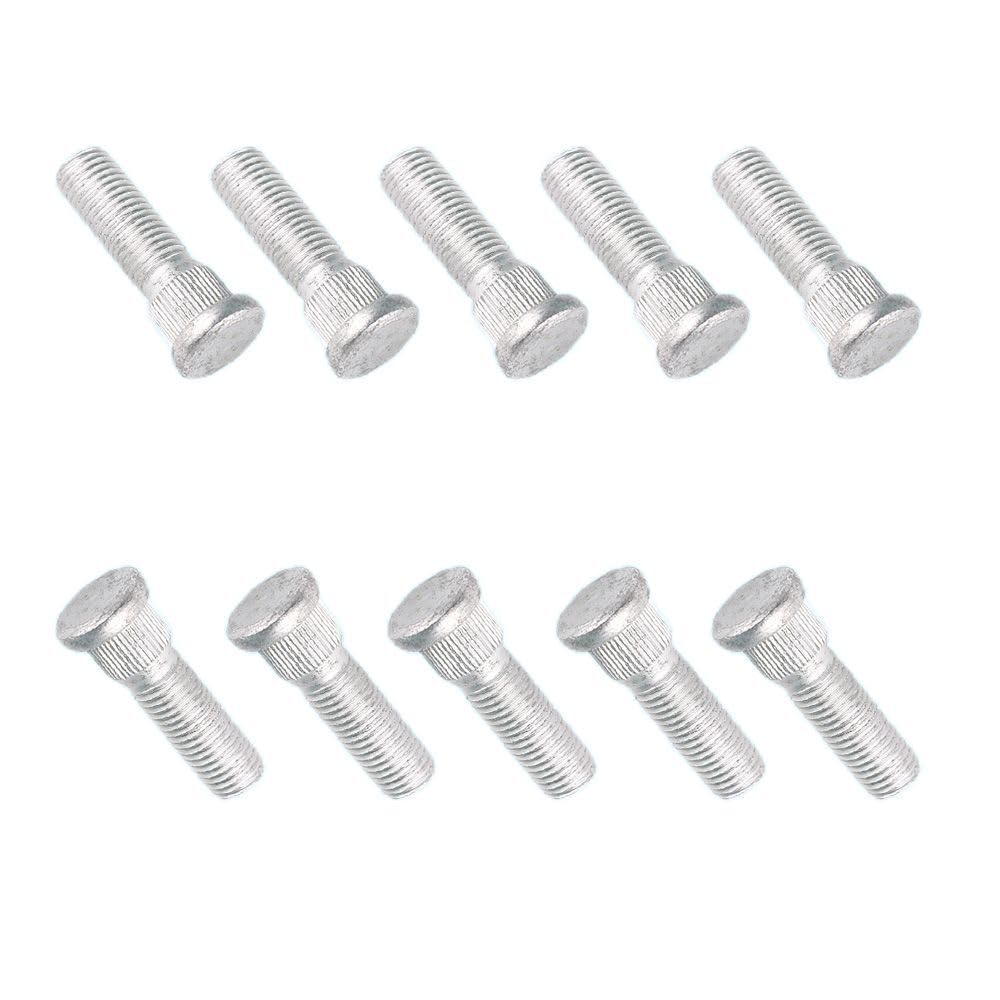 ya 5 8.10 Fits for Chrysler for Dodge for Lexus for Mitsubishi for Toyota 10Pcs Rear Wheel Lug Nut Bolt