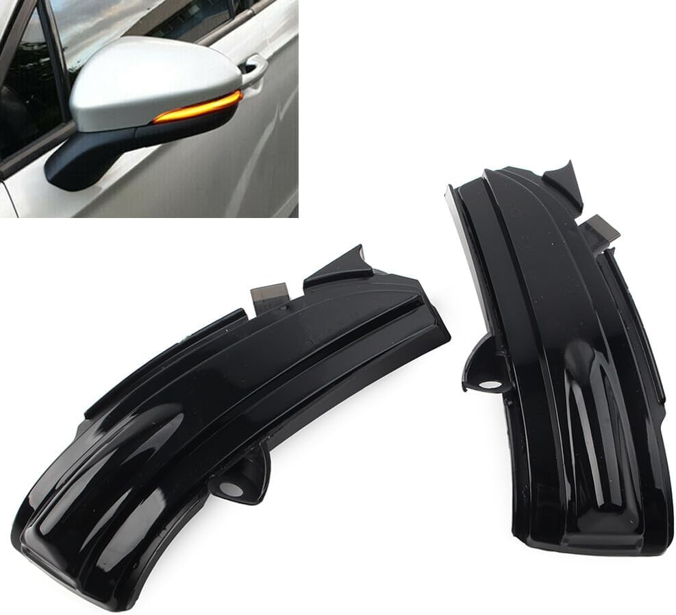ya 14 9.20 zhengce Pair Dynamic LED Turn Signal Light Mirror Indicator for Ford Mondeo 2014-20-1